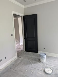Interior door installation in Lafayette, LA by WTH Construction.