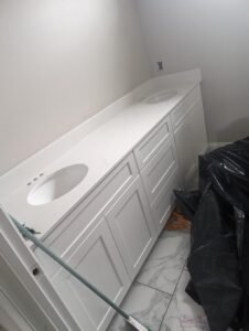 Bathroom vanity installation in Lafayette, LA by WTH Construction